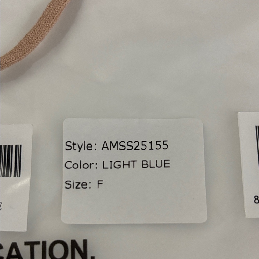 Aya Muse Ribbed Blue and Tan Bikini - Picture 5 of 5